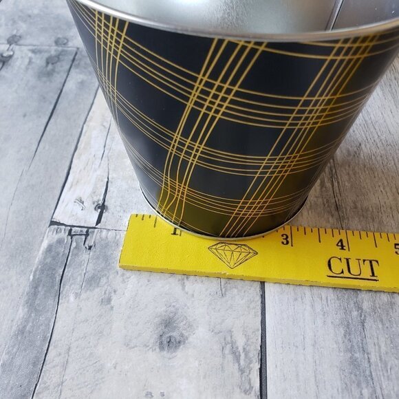 3 Black and Gold Metal Pant Pots - Picture 6 of 6